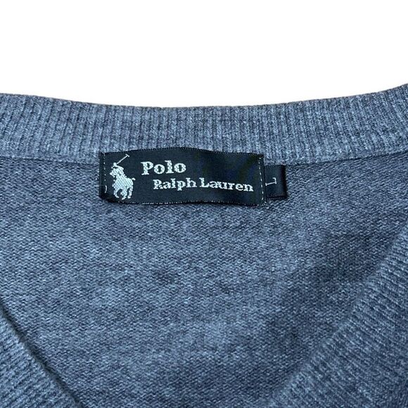 Polo Ralph Lauren Black Label Cashmere Men’s Gray Sweater Large - Picture 7 of 8